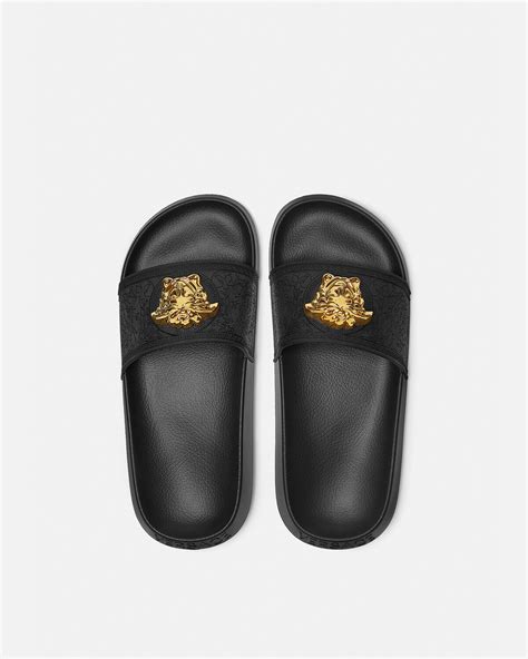 versace palazzo swarovski slides|Versace slides.